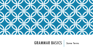 PPT Grammar Boot Camp 1