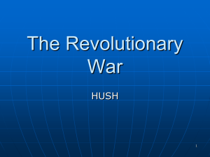 Revolutionary War Battles PP Notes