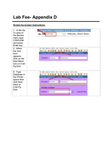 Appendix D - Lab Fee Reports