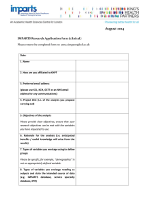 IMPARTS Research Application Form