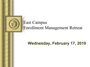 Enrollment and Facilities Update PowerPoint, February 17, 2010