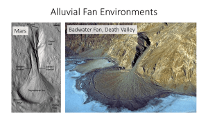 Alluvial Fan Environments Badwater Fan, Death Valley Mars