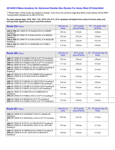 West Side Bus Routes