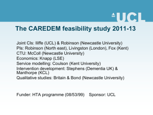 CareDem feasibility study