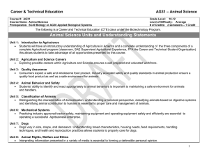 AG31 - Animal Science