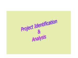 Project Identification Analysis