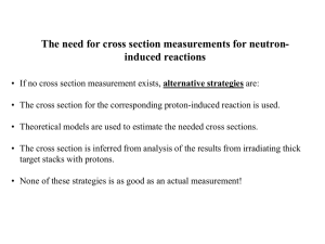 The need for Cross Section Measurements for Neutron Induced Reactions