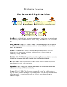 The Seven Guiding Principles: Celebrating Kwanzaa