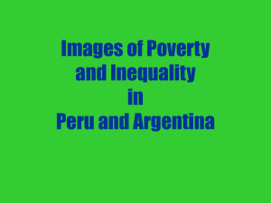 Images of Poverty and Inequality in Peru and Argentina