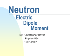 Neutron Electric Dipole Moment