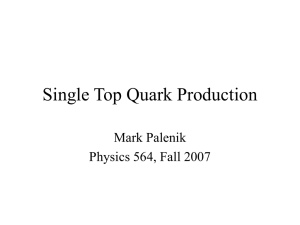 Single top production