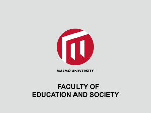 Presentation: Faculty of Education and Society 2015