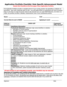 rsamChecklist