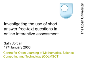 Presentation to EATING (Education and Technology Interest Group), 17th January 2008