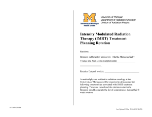 IMRT treatment planning