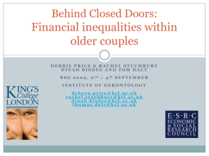 Behind Closed Doors: Financial Inequalities among Older Couples