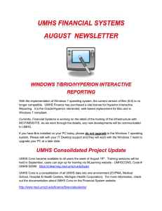 August Financial Systems Newsletter
