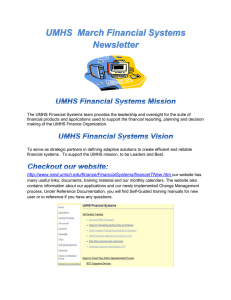 March Financial Systems Newsletter