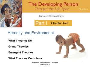 Part I Heredity and Environment Chapter Two What Theories Do