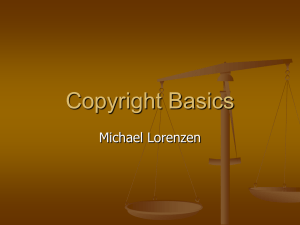 Copyright Basics Michael Lorenzen