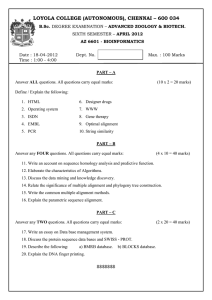 LOYOLA COLLEGE (AUTONOMOUS), CHENNAI – 600 034