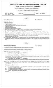 LOYOLA COLLEGE (AUTONOMOUS), CHENNAI – 600 034 – JUNE 2008 SUPPLEMENTARY EXAMINATION