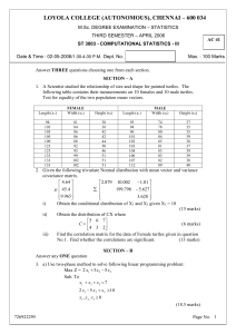 LOYOLA COLLEGE (AUTONOMOUS), CHENNAI – 600 034