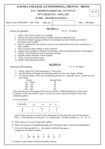 LOYOLA COLLEGE (AUTONOMOUS), CHENNAI – 600 034