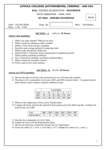 LOYOLA COLLEGE (AUTONOMOUS), CHENNAI – 600 034