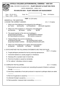 LOYOLA COLLEGE (AUTONOMOUS), CHENNAI – 600 034