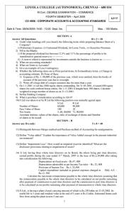 LOYOLA COLLEGE (AUTONOMOUS), CHENNAI – 600 034