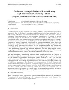 Performance Analysis Tools for Shared-Memory High-Performance Computing - Phase II