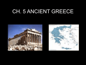 CH. 5 ANCIENT GREECE