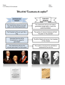 Should the Constitution be ratified?  Name: Date: