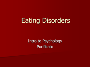 Eating Disorders Intro to Psychology Purificato