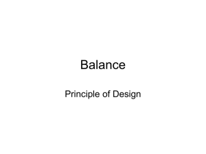 Balance Principle of Design