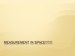 MEASUREMENT IN SPACE!!!!!!!