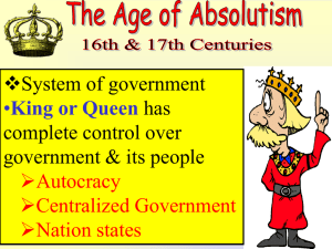 System of government has complete control over government &amp; its people