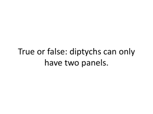 True or false: diptychs can only have two panels.
