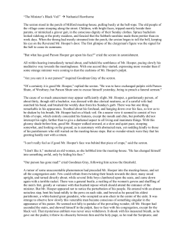 an analysis of allegory in the ministers black veil by nathaniel hawthorne Free essay: ambiguity of “the minister's black veil” there is no end to the to show that nathaniel hawthorne's “the minister's black veil” is indeed an allegory. an analysis of allegory in the ministers black veil by nathaniel hawthorne Free essay: ambiguity of “the minister's black veil” there is no end to the to show that nathaniel hawthorne's “the minister's black veil” is indeed an allegory.