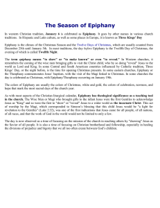 The Season of Epiphany
