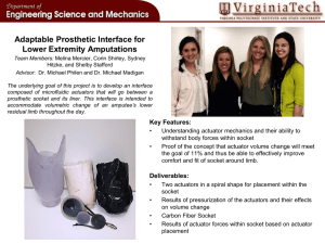 Adaptable Prosthetic Interface for Lower Extremity Amputations Team Photo Here