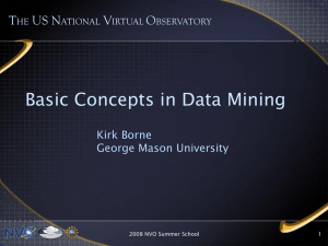 Basic Concepts in Data Mining T US N V