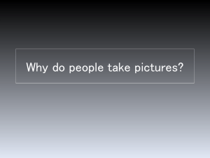 Why do people take pictures?