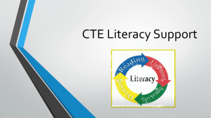 CTE Literacy Support