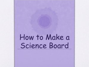 How to Make a Science Board