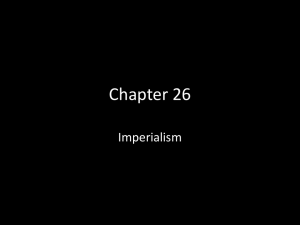 Chapter 26 Imperialism
