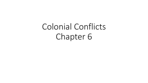 Colonial Conflicts Chapter 6