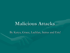 Malicious Attacks By Katya, Grace, Lachlan, Sairus and Eric!