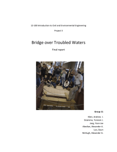 Bridge over Troubled Waters Final report